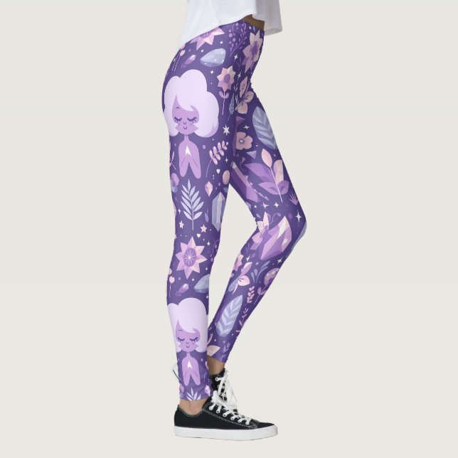 Leggings Patrón de sueños de cristal (Derecha)