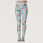 Leggings Patrón de sushi<br><div class="desc">Patrón de sushi,  nigiri y maki roll para los amantes de la comida de Japón. ¡Yummy!</div>