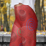 Leggings Patrón de Swirls Hipnótico Rojo Trendy<br><div class="desc">Estilo cautivador: Prepárate para hipnótico con estas leggings hipnóticas de Swirls! Las leggings, audaces, coloridas y elegantes, son la forma perfecta de dar la vuelta a la cabeza, ya sea que esté en el gimnasio o disfrutando de un día informal. Cómodas pero atractivas, están diseñadas para mostrar su encanto único....</div>