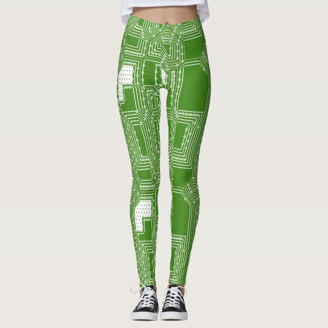 Leggings Patrón de tablero de PC (Anverso)