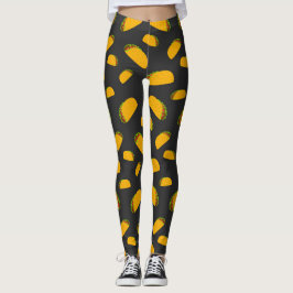 Leggings Patrón de taco delicioso de Guay y diversión