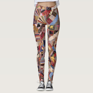Leggings Patrón de tejido loco