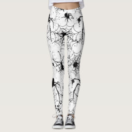 Leggings Patrón de telaraña de Halloween 