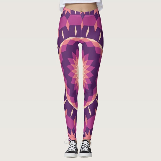 Leggings Patrón de teselado de polen (Anverso)