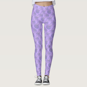 Leggings Patrón de Tigre Púrpura
