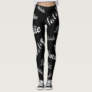 Leggings Patrón de tipos de nombres personalizados Patrón d