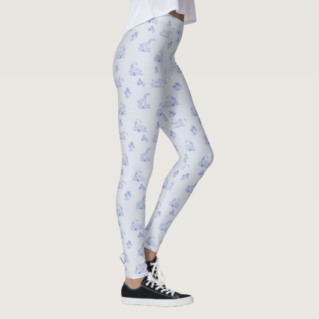 Leggings Patrón de tocador de ganso del país (Derecha)