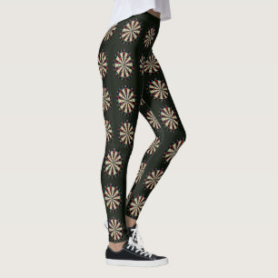 Leggings Patrón de topo de pizarras verdes de la jungla,