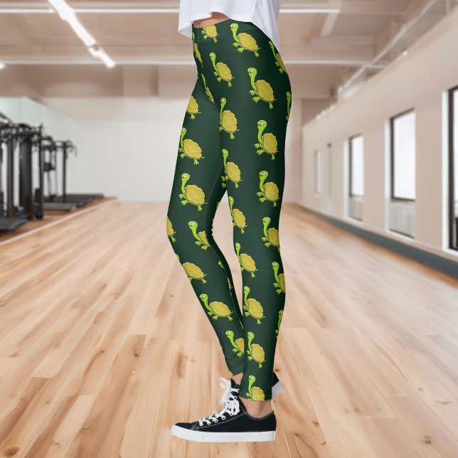 Leggings Patrón de Tortuga de Dibujos Animados (Subido por el creador)