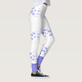 Leggings Patrón de triángulo colorido único y citas
