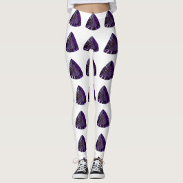 Leggings Patrón de triángulo púrpura