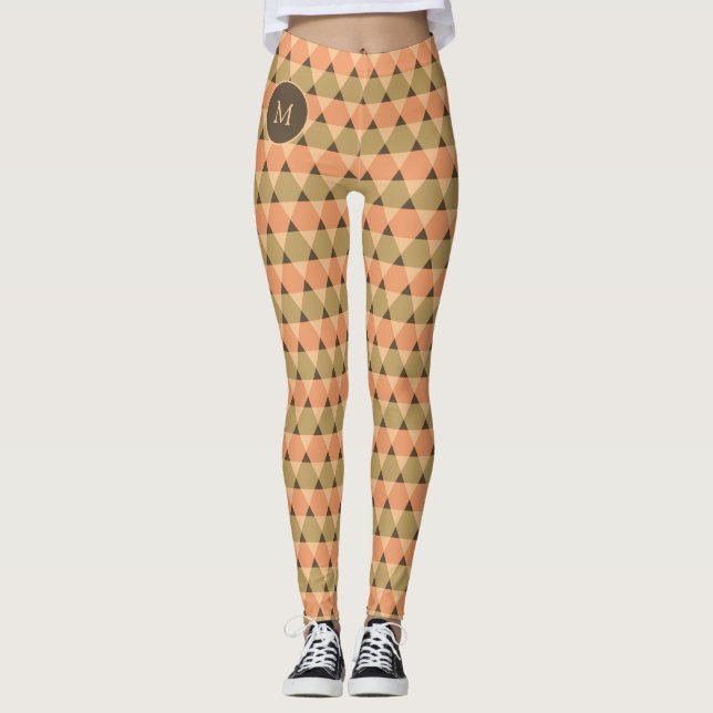 Leggings Patrón de triángulos (Anverso)