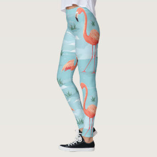 Leggings Patrón de verano de Flamingo