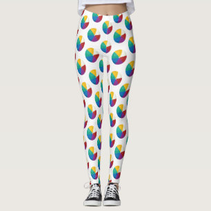 Leggings Patrón de verano de los balnearios de playa colori
