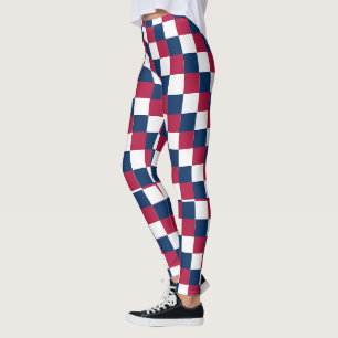 Leggings Patrón de verificador con color de indicador de EE