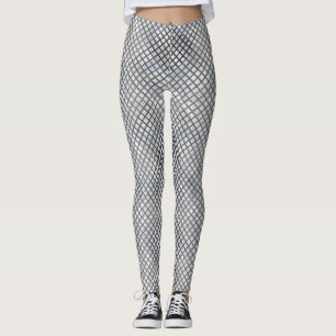 Leggings Patrón de verificador diagonal gris 02.w Offwhite 