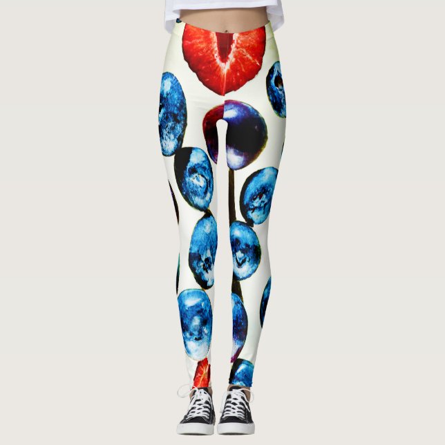 Leggings Patrón de vibrancia fructífera (Anverso)