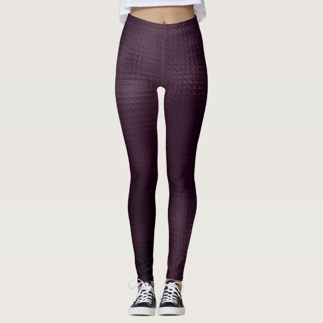 Leggings Patrón de vino de mora  (Anverso)