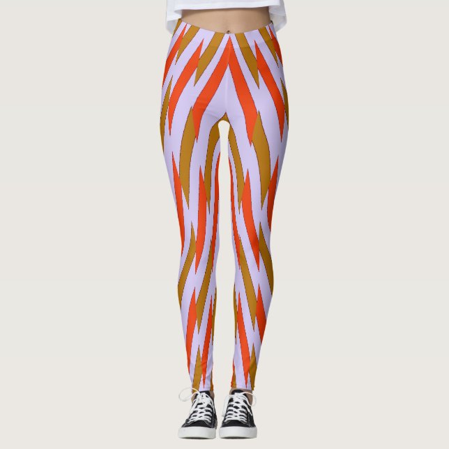 Leggings Patrón de zigzag multicolor "Leg de Ratti_Creative (Anverso)