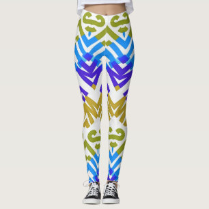 Leggings Patrón de zigzag multicolor "Ratti_Creative_Arts"