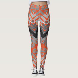 Leggings Patrón de zigzag multicolor "Ratti_Creative_Arts"