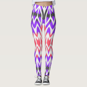 Leggings Patrón de zigzag multicolor "Ratti_Creative_Arts"
