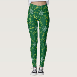 Leggings Patrón defloral sin soldadura