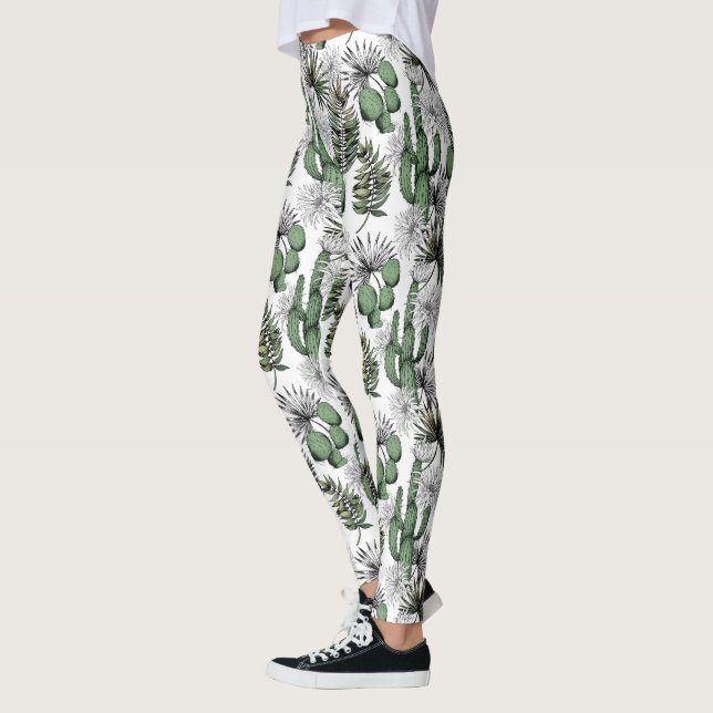 Leggings Patrón del desierto de Cactus (Izquierda)