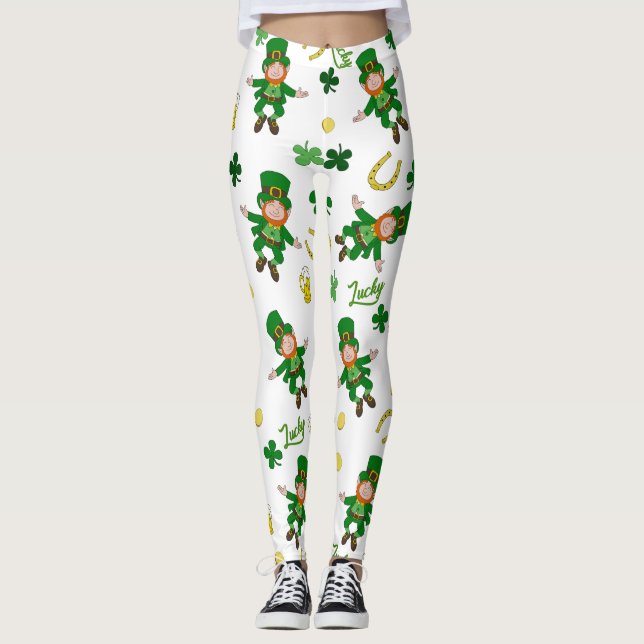 Leggings Patrón del día de San Patrón (Anverso)