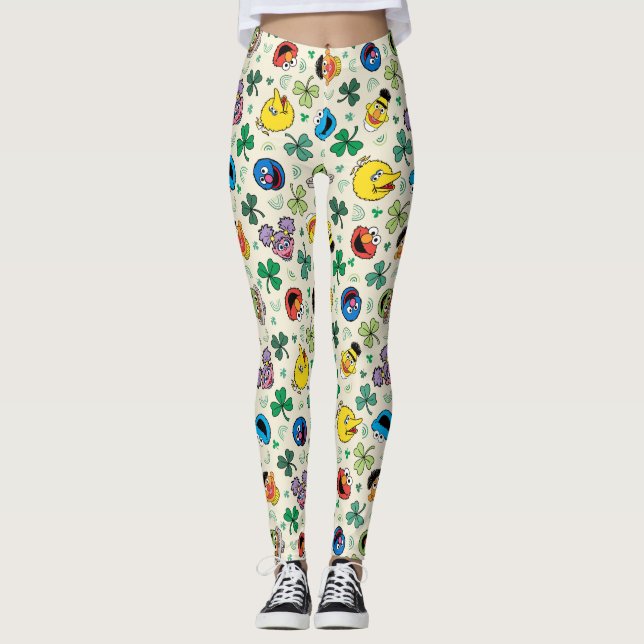 Leggings Patrón del Día de Sesame Street St. Patrick (Anverso)