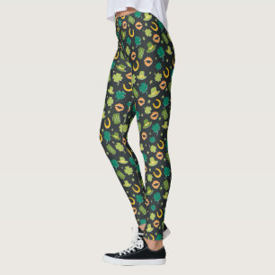 Leggings Patrón del Día Loco St Patrick