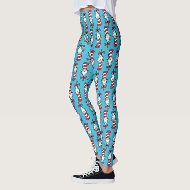 Leggings Patrón del gato en el sombrero (Izquierda)