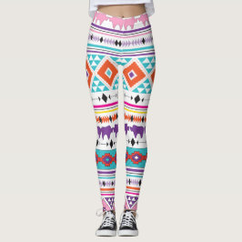 Leggings Patrón del sudoeste de la India azteca