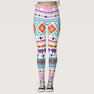 Leggings Patrón del sudoeste de la India azteca