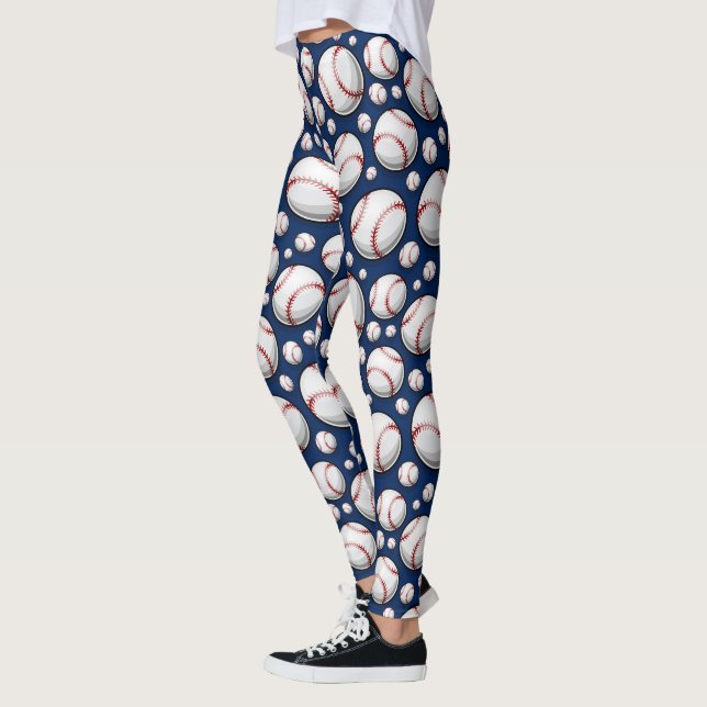 Leggings Patrón deportivo de béisbol (Izquierda)