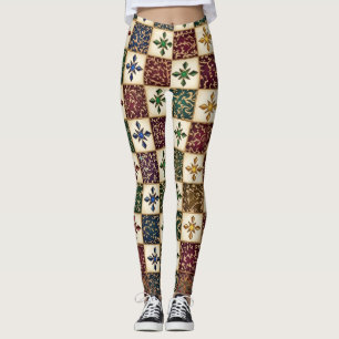 Leggings Patrón digital - Arte tribal monocromo
