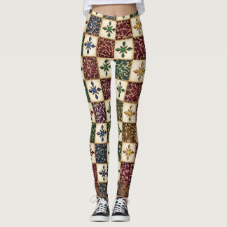 Leggings Patrón digital - Arte tribal monocromo