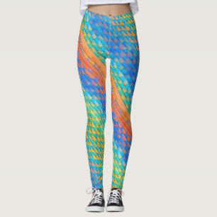Leggings Patrón digital colorido y abstracto