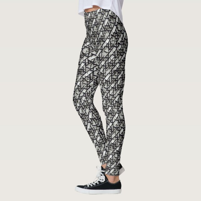 Leggings Patrón digital geométrico abstracto moderno 1272 (Izquierda)