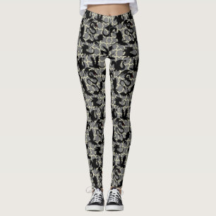 Leggings Patrón Dragon 01.wx4x4.azul Gris BG