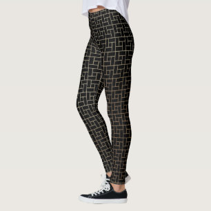 Leggings Patrón elegante y moderno abstracto de la onda de