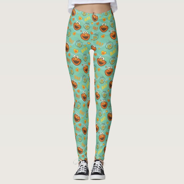 Leggings Patrón Elmo y Goldfish (Anverso)