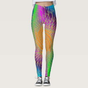 Leggings Patrón en espiral colorido