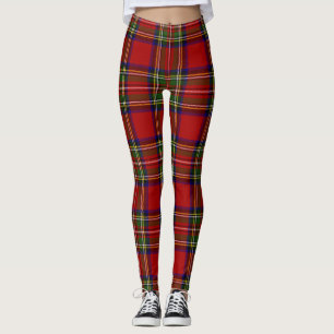 Leggings Patrón escocés de Royal Stewart Tartán Plaid