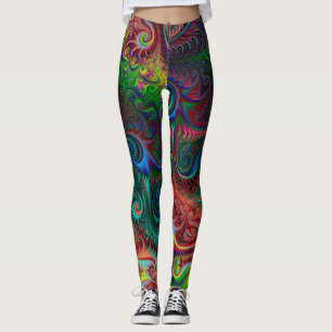 Leggings Patrón espiral colorido abstracto