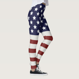 Leggings Patrón estadounidense de bandera de Estados Unidos
