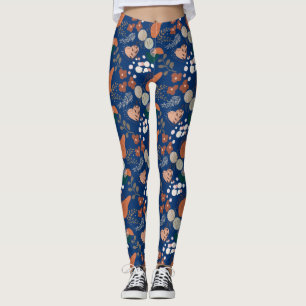 Leggings Patrón estético BOHO A10 D Azul BG
