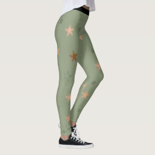 Leggings Patrón estético de estrellas