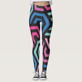 Leggings Patrón Estilo Moderno - Moda Color geométrico