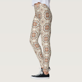 Leggings Patrón étnico oriental floral
